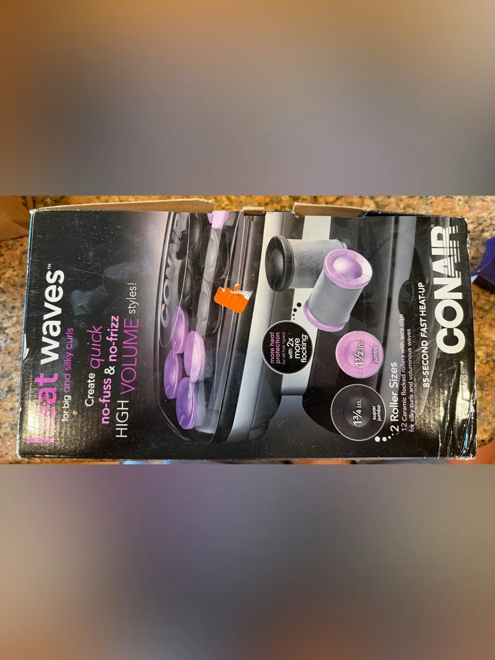 Conair Heat Waves Hot Rollers Set — Purple High-Volume Styling